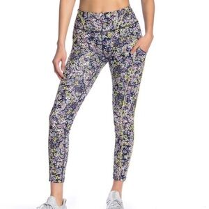 Free People Movement You’re a Peach Floral Leggings | Eden Print